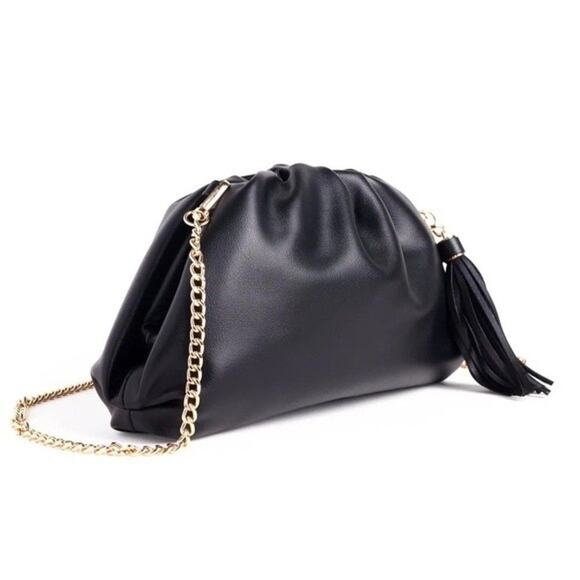 Understated Leather Crescent clutch from Curateur by Rachel‎ Zoe - Picture 2 of 5